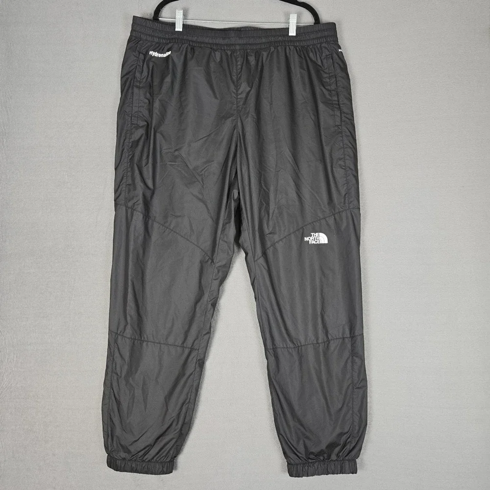 The North Face Hydrenaline Pants 2000 Mems 2XL Black Windwall Drawstring Tapered
